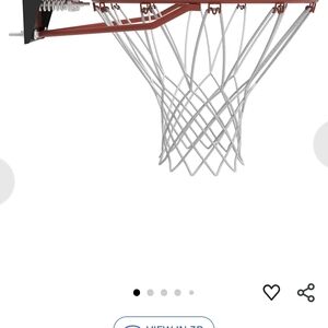 Premium Red and Silver Basketball Hoop Net